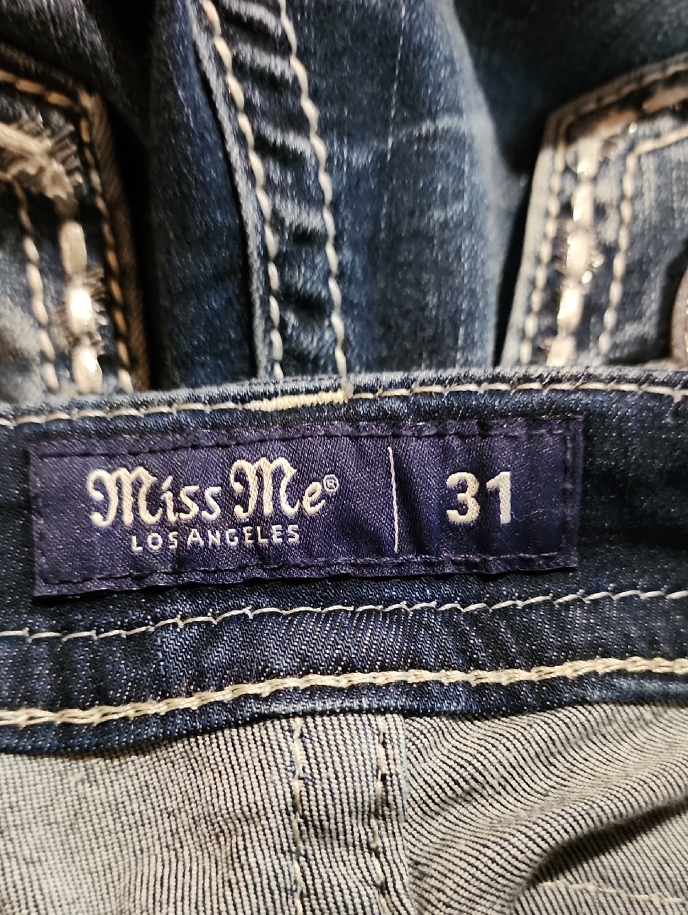 Miss Me Curvy Ankle Skinny Jeans NWOT Size 31 X 27 - Picture 10 of 10